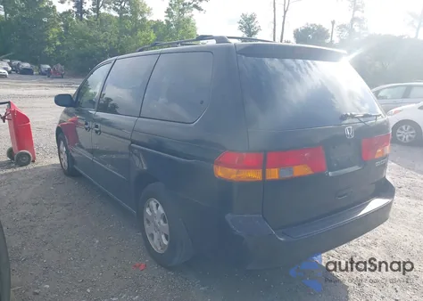2003 Honda Odyssey Exl из США, поврежденный, VIN 5FNRL18923B074629